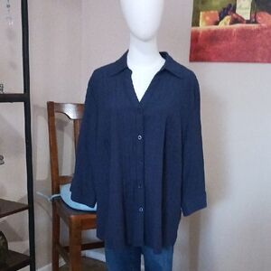 Basic Editions Dark Blue Top